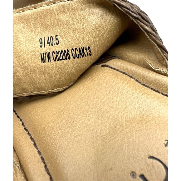 Born Concepts Womens Size 9 Woven Dual Strap Wedge Slip-On Sandals Tan/Brown - Picture 12 of 12